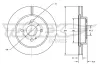Bremsscheibe Vorderachse TOMEX Brakes TX 72-66