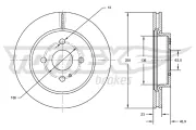 Bremsscheibe TOMEX Brakes TX 72-66