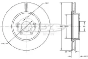 Bremsscheibe TOMEX Brakes TX 72-67