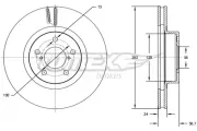 Bremsscheibe Vorderachse TOMEX Brakes TX 72-74