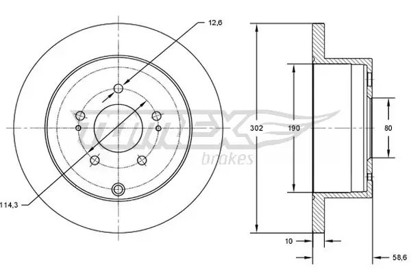 Bremsscheibe TOMEX Brakes TX 73-16