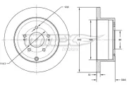 Bremsscheibe TOMEX Brakes TX 73-16