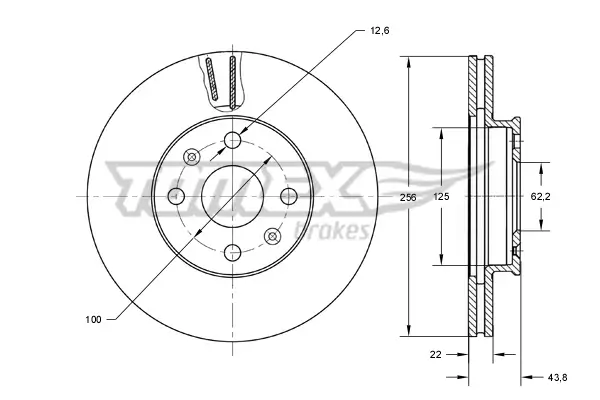 Bremsscheibe TOMEX Brakes TX 73-29