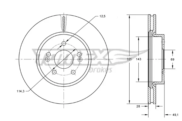 Bremsscheibe TOMEX Brakes TX 73-32