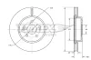 Bremsscheibe Vorderachse TOMEX Brakes TX 73-32