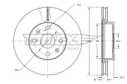 Bremsscheibe TOMEX Brakes TX 73-34