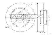 Bremsscheibe TOMEX Brakes TX 73-54