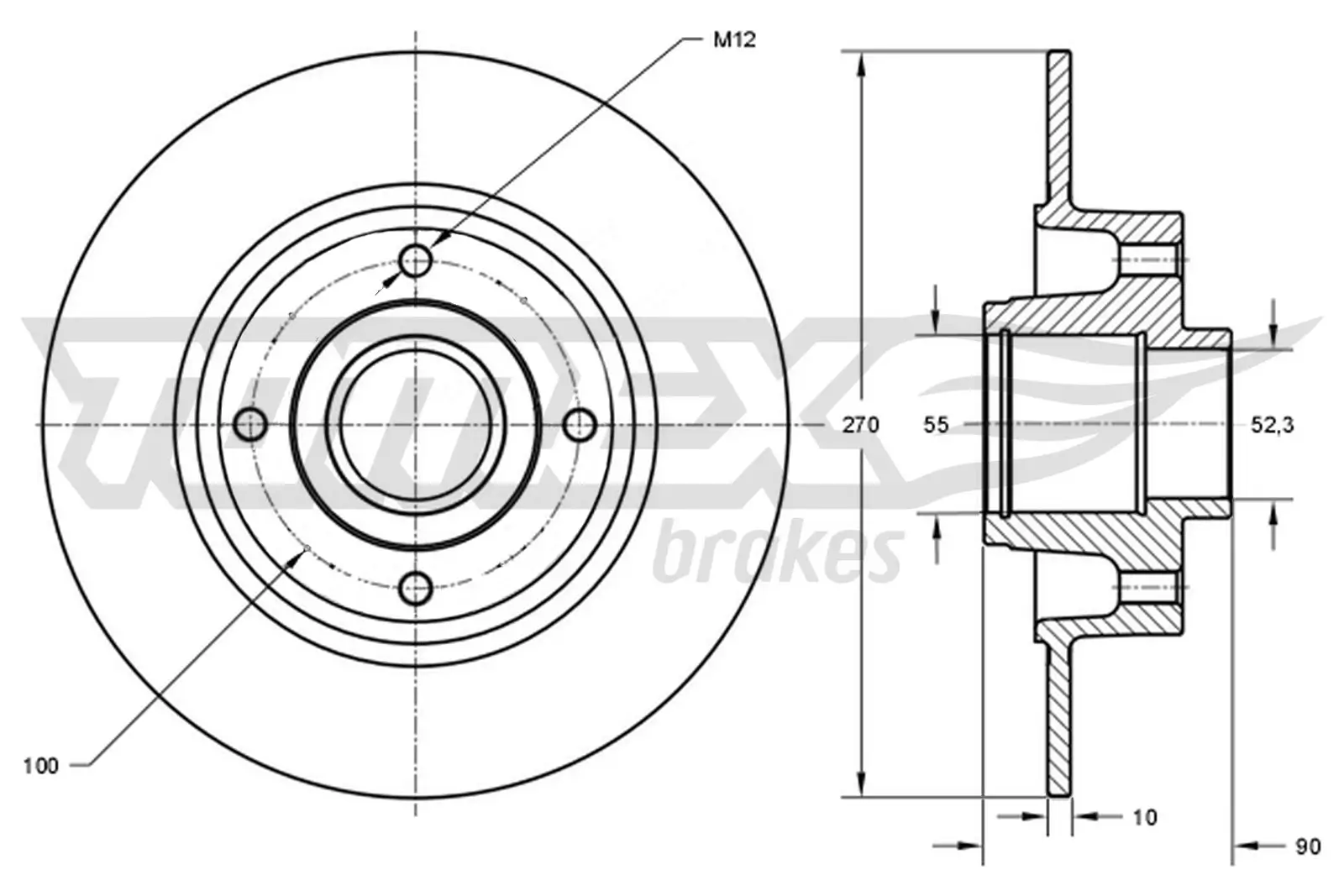 Bremsscheibe TOMEX Brakes TX 73-601