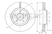 Bremsscheibe TOMEX Brakes TX 73-77