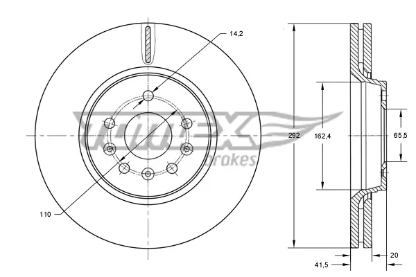 Bremsscheibe TOMEX Brakes TX 73-79