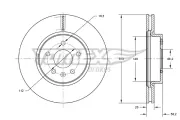 Bremsscheibe Vorderachse TOMEX Brakes TX 73-89