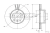 Bremsscheibe Vorderachse TOMEX Brakes TX 73-98