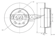 Bremsscheibe Hinterachse TOMEX Brakes TX 74-00