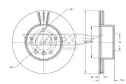 Bremsscheibe TOMEX Brakes TX 74-01