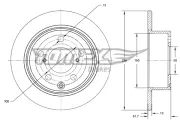 Bremsscheibe TOMEX Brakes TX 74-15