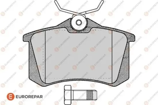 Bremsbelagsatz, Scheibenbremse EUROREPAR 1617250480 Bild Bremsbelagsatz, Scheibenbremse EUROREPAR 1617250480