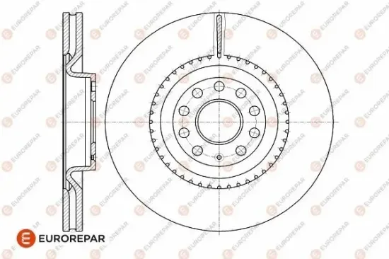 Bremsscheibe EUROREPAR 1642750880 Bild Bremsscheibe EUROREPAR 1642750880