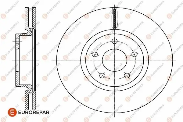 Bremsscheibe EUROREPAR 1642754080