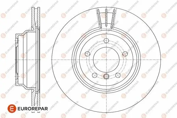 Bremsscheibe EUROREPAR 1642761080