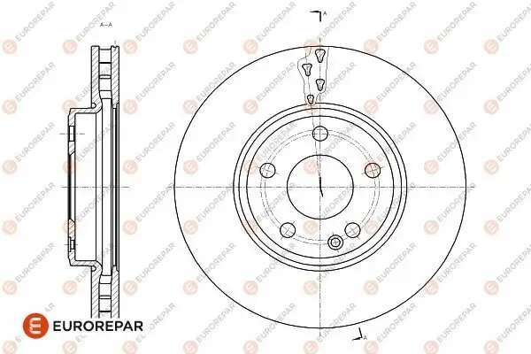 Bremsscheibe EUROREPAR 1642762980