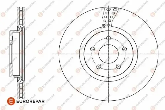 Bremsscheibe EUROREPAR 1642763580 Bild Bremsscheibe EUROREPAR 1642763580