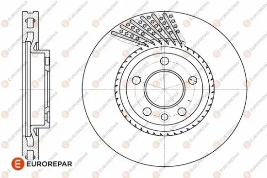 Bremsscheibe EUROREPAR 1642765380 Bild Bremsscheibe EUROREPAR 1642765380