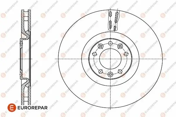 Bremsscheibe Vorderachse EUROREPAR 1642767180