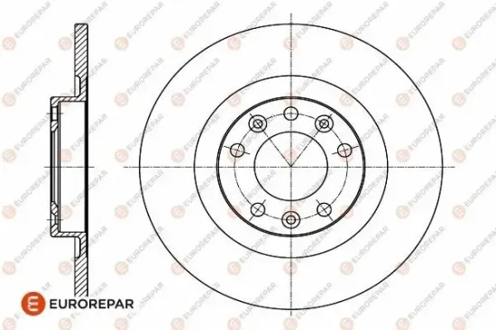 Bremsscheibe EUROREPAR 1642776480 Bild Bremsscheibe EUROREPAR 1642776480