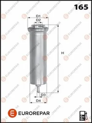 Kraftstofffilter EUROREPAR 1643624680 Bild Kraftstofffilter EUROREPAR 1643624680