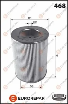 Luftfilter EUROREPAR 1667449280 Bild Luftfilter EUROREPAR 1667449280