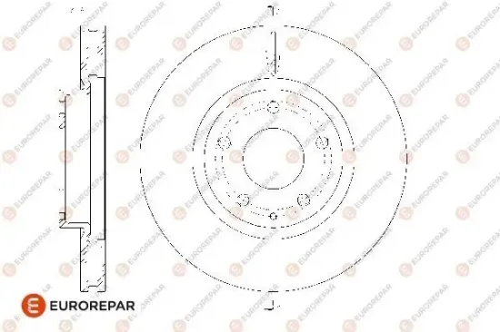 Bremsscheibe Vorderachse EUROREPAR 1667863680 Bild Bremsscheibe Vorderachse EUROREPAR 1667863680