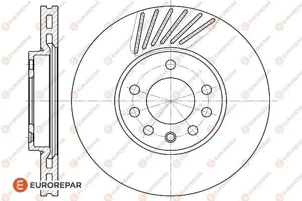 Bremsscheibe EUROREPAR 1618876780