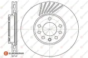 Bremsscheibe EUROREPAR 1618876780