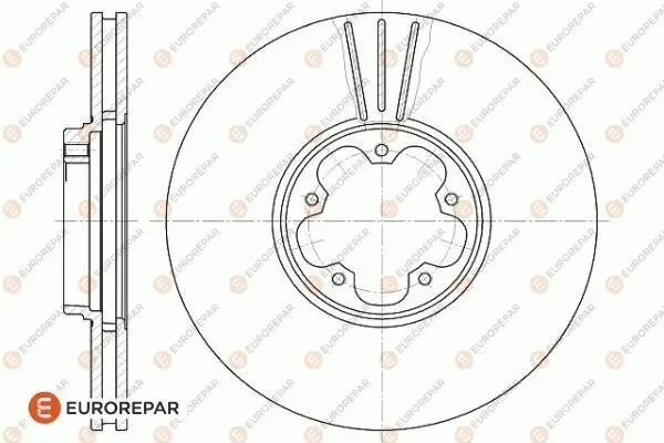 Bremsscheibe EUROREPAR 1618871580