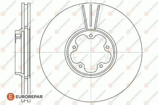 Bremsscheibe EUROREPAR 1618871580 Bild Bremsscheibe EUROREPAR 1618871580