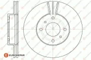 Bremsscheibe Vorderachse EUROREPAR 1618872280