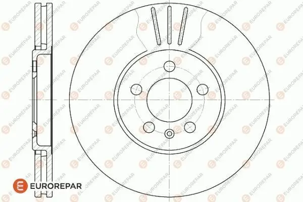 Bremsscheibe Vorderachse EUROREPAR 1618873280