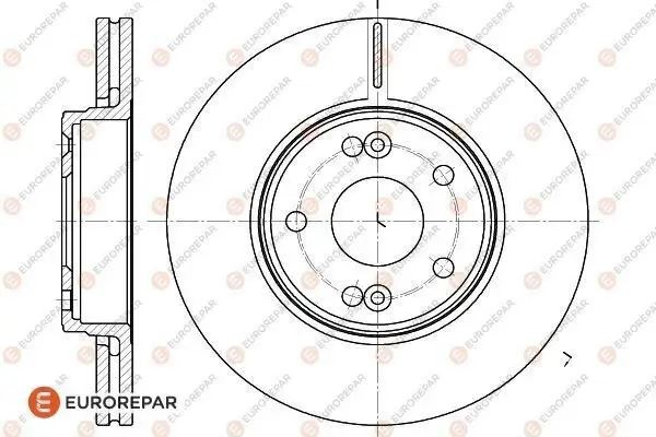 Bremsscheibe Vorderachse EUROREPAR 1618879580