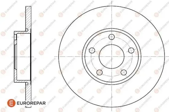 Bremsscheibe EUROREPAR 1618883080 Bild Bremsscheibe EUROREPAR 1618883080