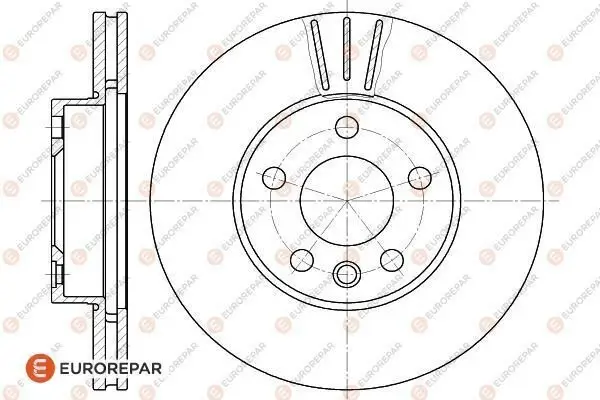 Bremsscheibe EUROREPAR 1618883280