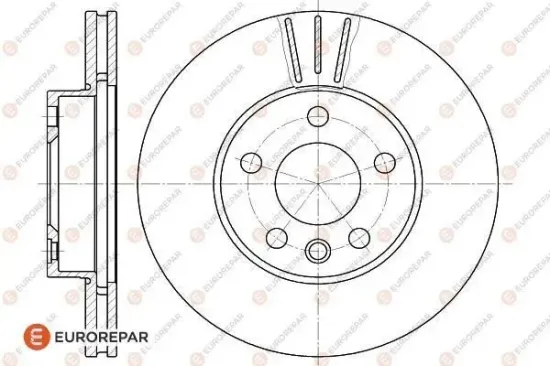 Bremsscheibe EUROREPAR 1618883280 Bild Bremsscheibe EUROREPAR 1618883280