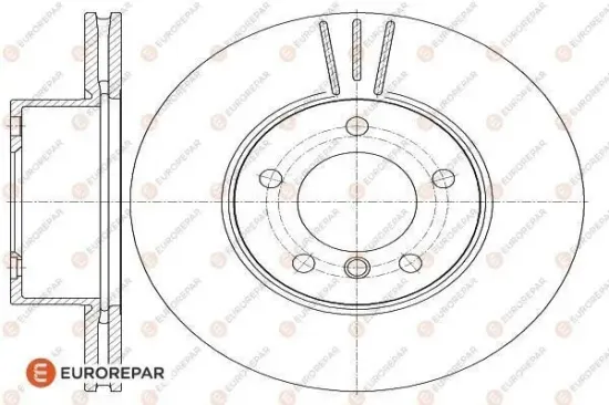 Bremsscheibe Vorderachse EUROREPAR 1618888580 Bild Bremsscheibe Vorderachse EUROREPAR 1618888580