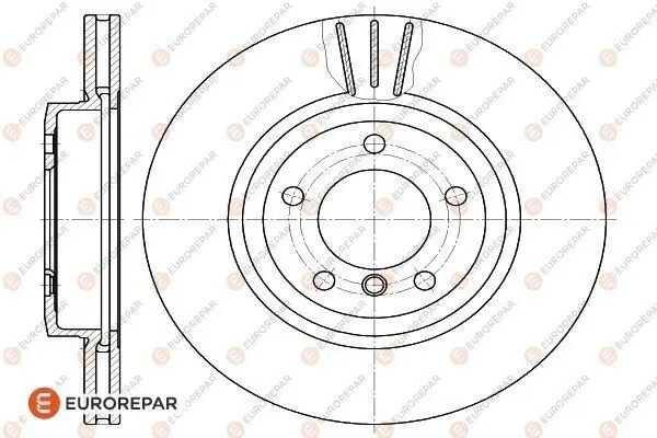 Bremsscheibe EUROREPAR 1618888680 Bild Bremsscheibe EUROREPAR 1618888680