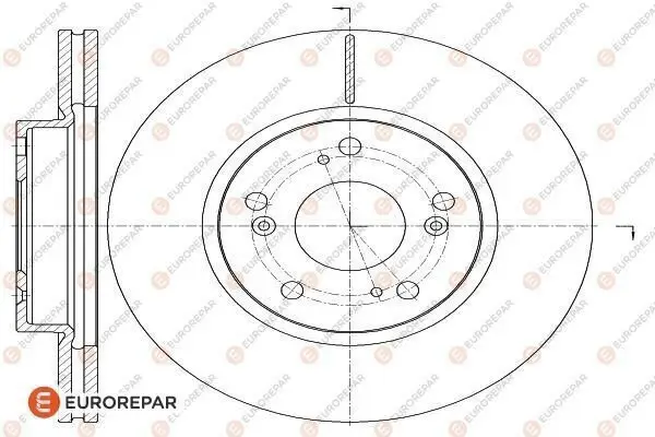 Bremsscheibe Vorderachse EUROREPAR 1622806780