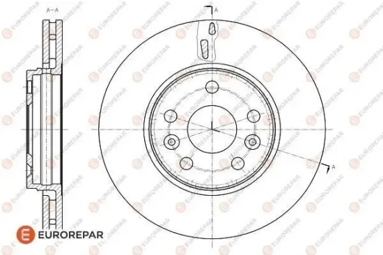 Bremsscheibe EUROREPAR 1622808280 Bild Bremsscheibe EUROREPAR 1622808280