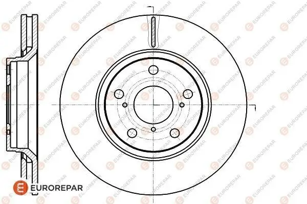 Bremsscheibe Vorderachse EUROREPAR 1622812580