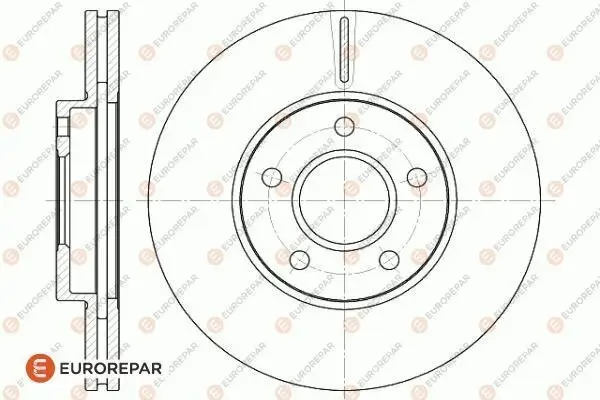 Bremsscheibe Vorderachse Vorderachse EUROREPAR 1622816380