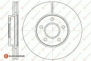 Bremsscheibe Vorderachse Vorderachse EUROREPAR 1622816380