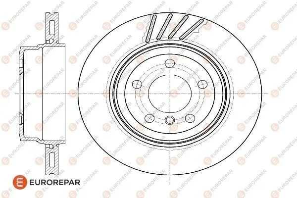 Bremsscheibe Hinterachse EUROREPAR 1622811480