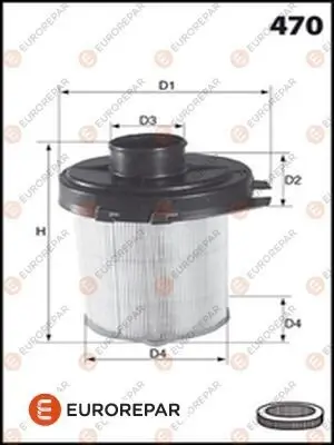 Luftfilter EUROREPAR E147016 Bild Luftfilter EUROREPAR E147016